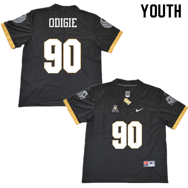 Youth #90 Josh Odigie UCF Knights College Football Jerseys Sale-Black